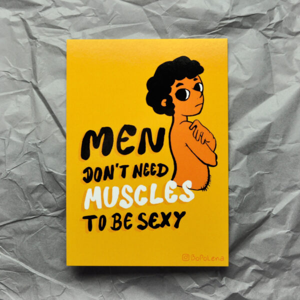 Male Body Positivity Postcard by BoPoLena