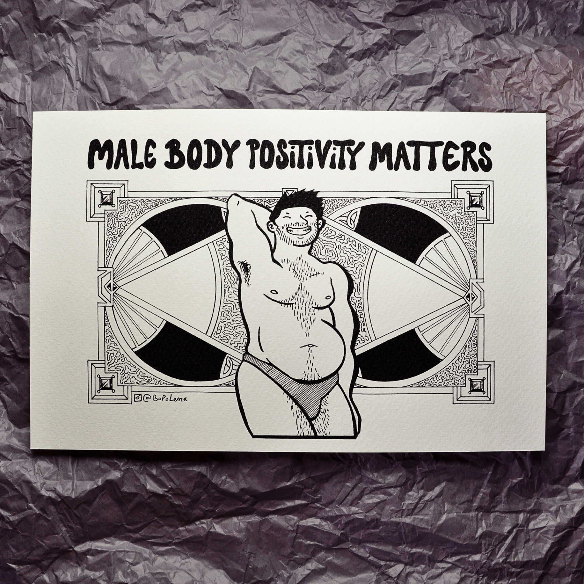 Art Print Male Body Positivity